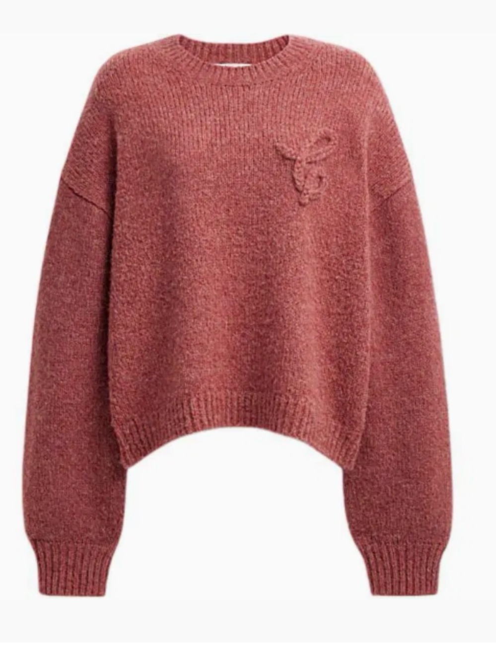 Coach Signature Crewneck Sweater in Rogue Red